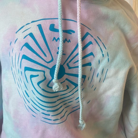 PacSun Tie Dye Rare Design Hooded Sweatshirt - Picture 2 of 6